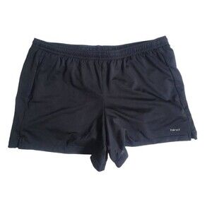 Hind Black Drawstring Running Shorts Size M